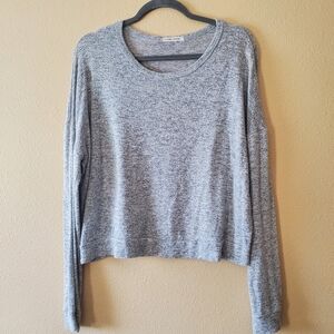 Long Sleeve Gray Women's Top